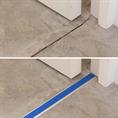 Aluminium Übergangsprofil blau LxBxH=1500x42x3,8mm