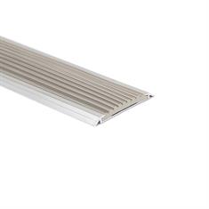 Aluminium Übergangsprofil grau LxBxH=1500x42x3,8mm