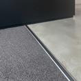 Aluminium Übergangsprofil weiß LxBxH=1500x42x3,8mm