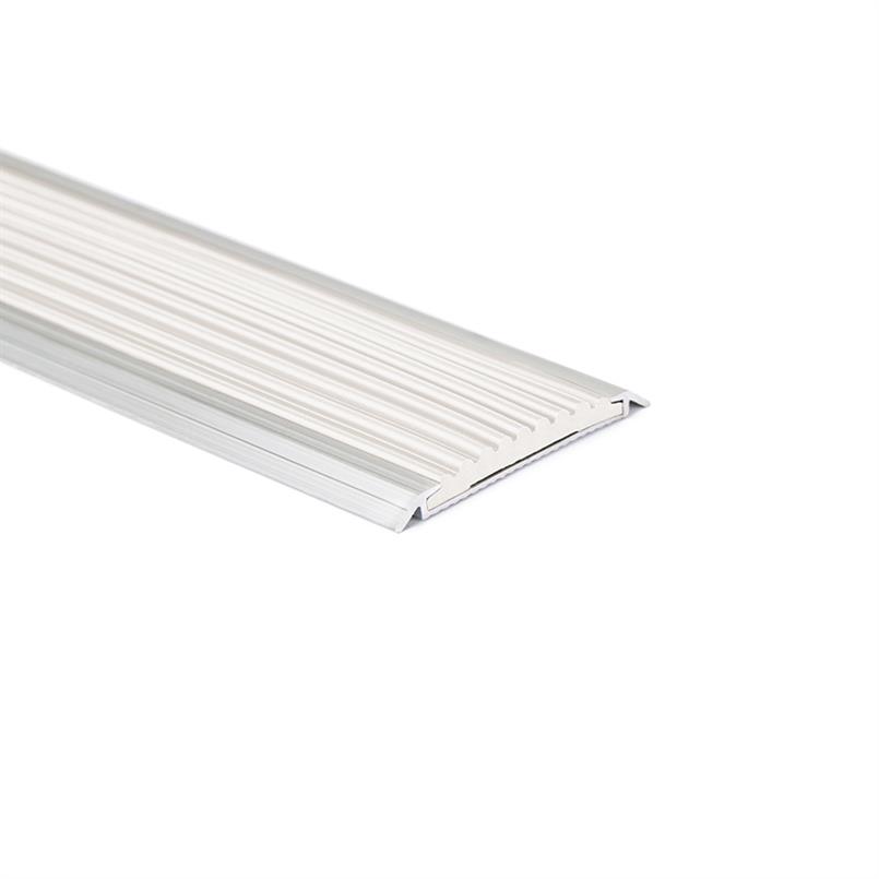 Aluminium Übergangsprofil weiß LxBxH=1500x42x3,8mm