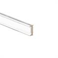 Anschlussprofil Stirnseite 10-10,8 mm transparent (L=3m)