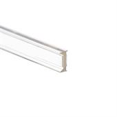 Anschlussprofil Stirnseite 10-10,8 mm transparent (L=3m)