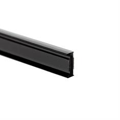 Anschlussprofil Stirnwand 12-12,8 mm schwarz (L=3m)
