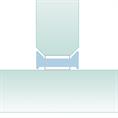 Anschlussprofil Stirnwand 12-12,8 mm transparent (L=3m)