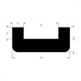 Bordsteinkappe schwarz 60mm (LxBxH=100x10x4,2cm)