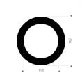 DN100 Flachdichtung SBR 162x115x3mm