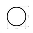 DN1200 Flachdichtung SBR 1340x1220x3mm