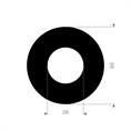 DN20 Flachdichtung CR/SBR 60x28x3mm