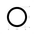DN200 Flachdichtung EPDM/SBR 273x220x3mm
