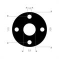 DN40 Flachdichtung Viton 150x110x53mm 4x18mm