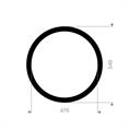 DN450 Flachdichtung SBR 540x470x3mm