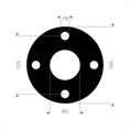 DN50 Flachdichtung Viton 165x125x65mm 4x18mm