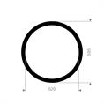 DN500 Flachdichtung CR/SBR 595x520x3mm