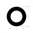 DN65 Flachdichtung EPDM/SBR 127x77x3mm