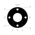 DN65 Flachdichtung Viton 185x145x81mm 4x18mm
