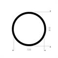DN700 Flachdichtung SBR 810x720x3mm