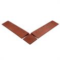 Eckelement Bordsteinrampe rot 25x25x4,5cm