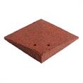 Eckelement Bordsteinrampe rot 25x25x4,5cm