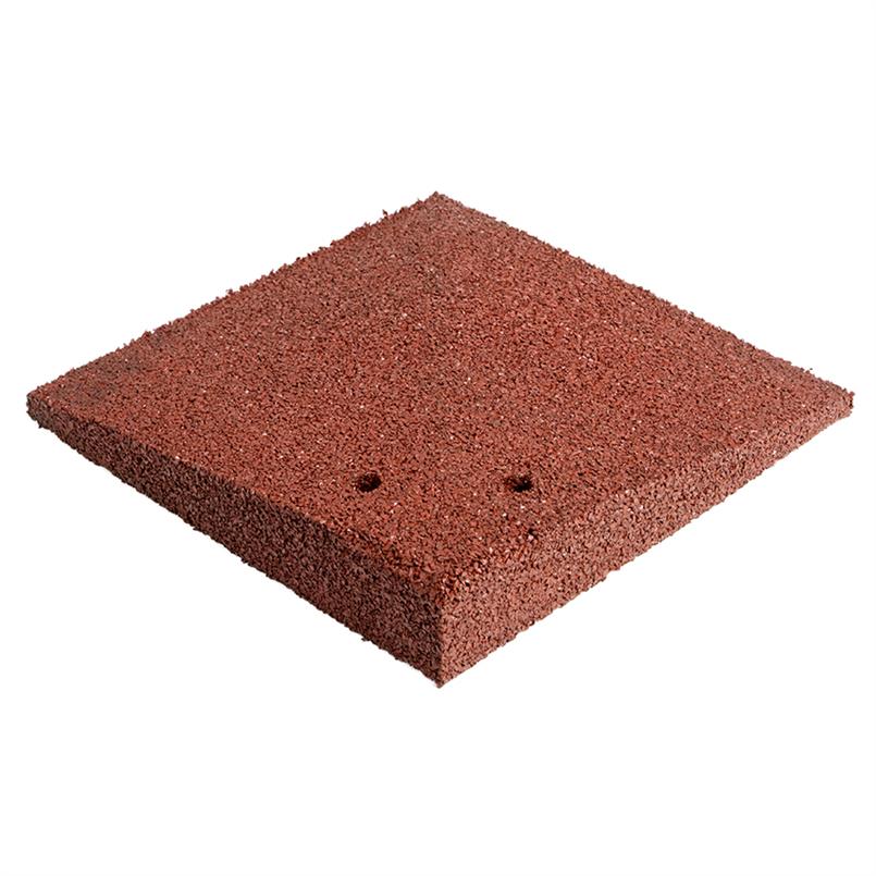 Eckelement Bordsteinrampe rot 25x25x4,5cm