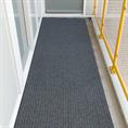 Eingangsmatte Bürste Streifenmuster grau 12,5mm (LxB=20x1m)