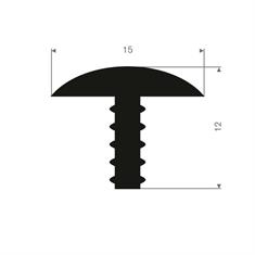 EPDM Vollgummi T-Profil BxH=15x12mm (L=50m)