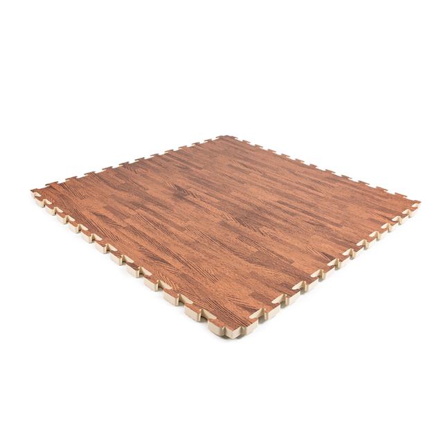 EVA-Schaum-Fliese dunkles Holz 1000x1000x20mm - Puzzlematten