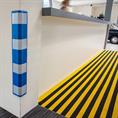 EVA Schaum M-safe rund Winkelprofil blau LxBxH=805x101x101mm