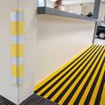 EVA Schaum M-safe rund Winkelprofil gelb LxBxH=805x101x101mm