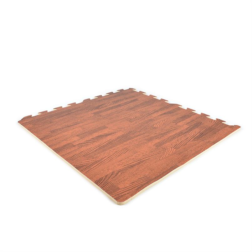 EVA-SCHAUM Puzzlematten dunkles Holz 600x600x12mm (4 Fliesen inkl. Kanten)