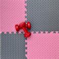 EVA-SCHAUM Puzzlematten rosa 600x600x12mm (4 Fliesen inkl. Kanten)