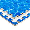 EVA-SCHAUM Puzzlematten Wasser 600x600x12mm (4 Fliesen inkl. Kanten)