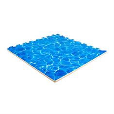 EVA-SCHAUM Puzzlematten Wasser 600x600x12mm (4 Fliesen inkl. Kanten)