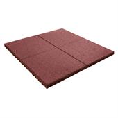 Fallschutzmatte 100x100x4,5cm rot