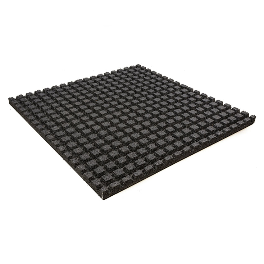 Fallschutzmatte 100x100x6,5cm schwarz Fallschutzmatten