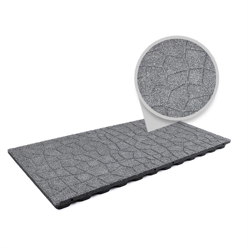 Fallschutzmatte flagstone 100x50x4,8cm grau (inkl. Stifte)