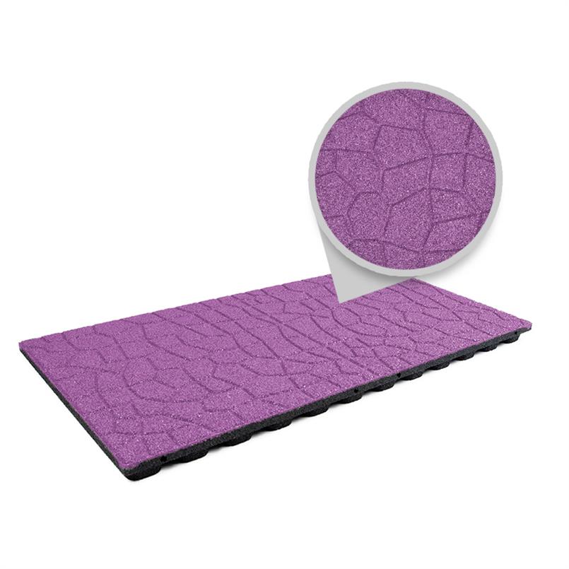 Fallschutzmatte flagstone 100x50x4,8cm lila