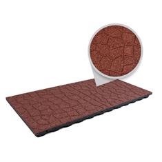 Fallschutzmatte flagstone 100x50x4,8cm rot (inkl. Stifte)