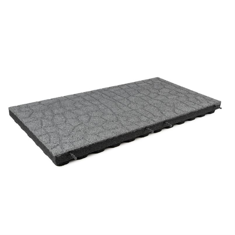 Fallschutzmatte flagstone 100x50x7cm grau