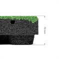 Fallschutzmatte flagstone 100x50x7cm grün (inkl. Stifte)