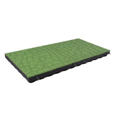 Fallschutzmatte flagstone 100x50x7cm grün