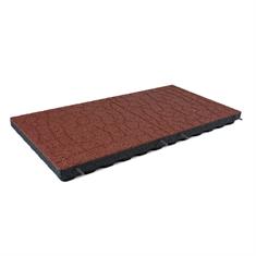 Fallschutzmatte flagstone 100x50x7cm rot
