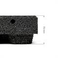 Fallschutzmatte flagstone 100x50x7cm schwarz