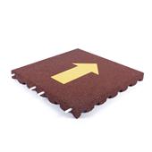 Fallschutzmatte mit Pfeil