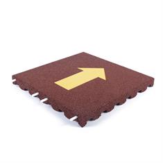 Fallschutzmatte mit Pfeil