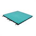 Fallschutzmatte türkis EPDM 50x50x4,5cm