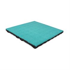 Fallschutzmatte türkis EPDM 50x50x4,5cm