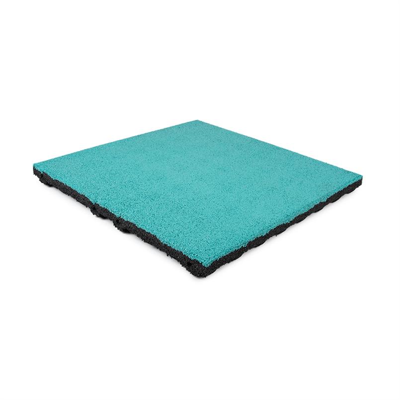 Fallschutzmatte türkis EPDM 50x50x4,5cm