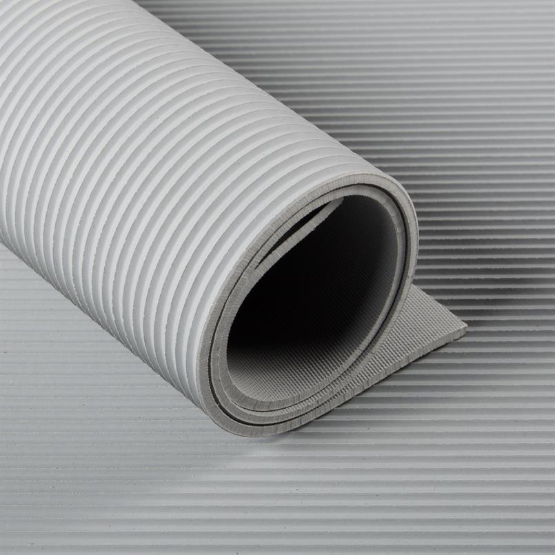 Feinriefenmatte grau 3mm (LxB=10x1,2m)