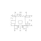 Fenderprofil mit Luftkammer weiß BxH=33x28mm (L=25m)