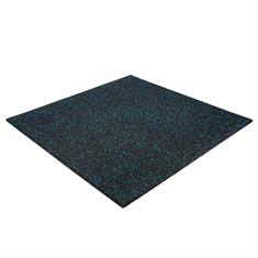 Fitnessfliese schwarz/blau 100x100x1,5cm